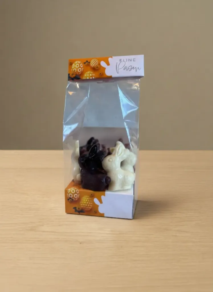 Easter Chocolate Bag – Mix of White, Milk & Dark Chocolate 🐰🍫